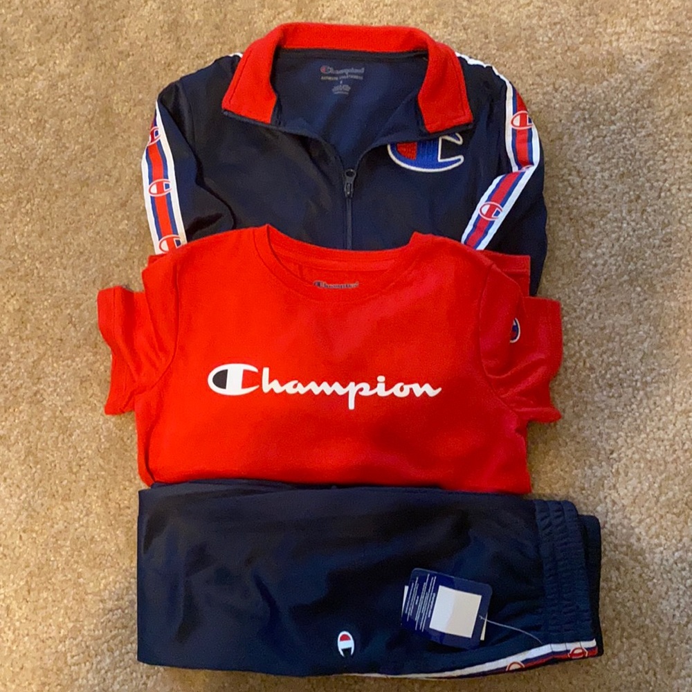 New Champion Track Suit and  Shirt